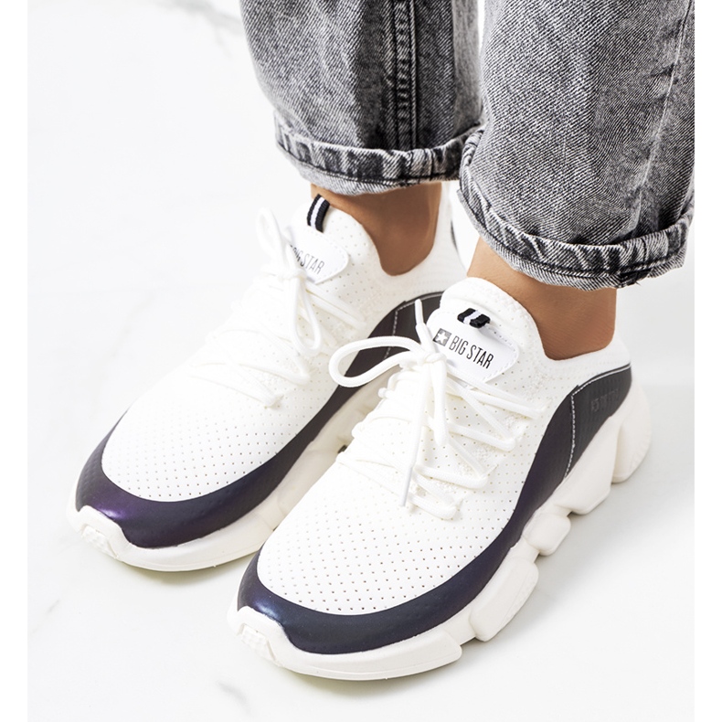 Białe sneakersy Big Star FF274A052 1