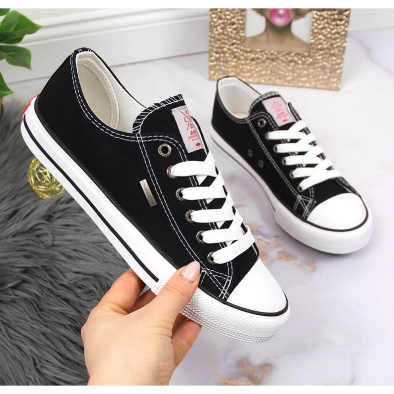 Trampki tekstylne Cross Jeans W JJ2R4011C czarne 1