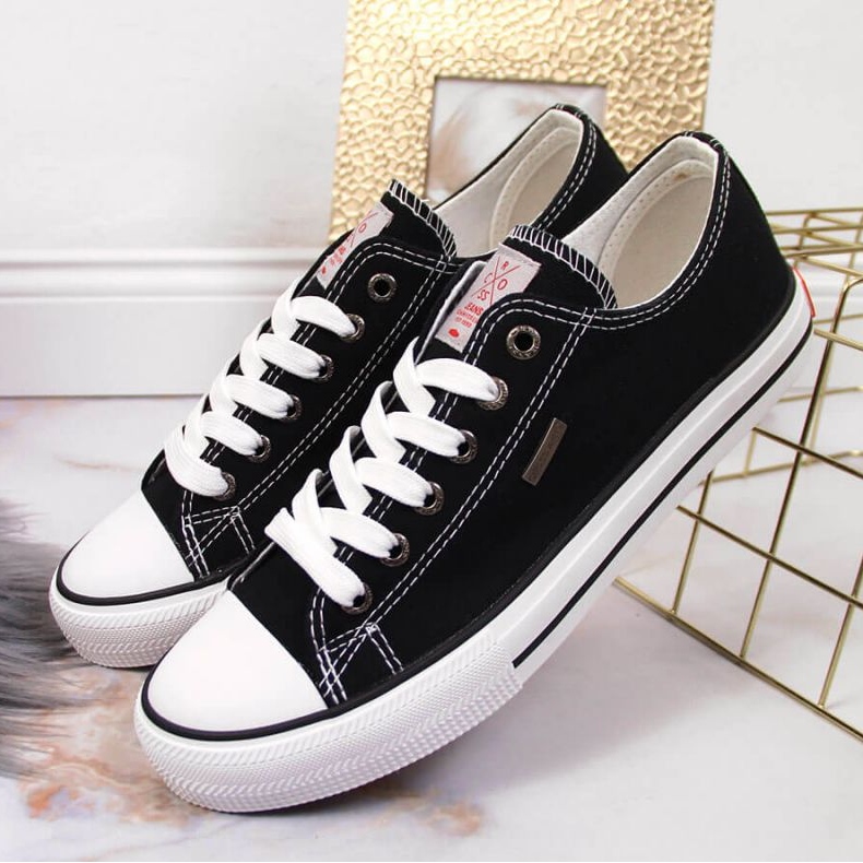 Trampki tekstylne Cross Jeans W JJ2R4011C czarne 2