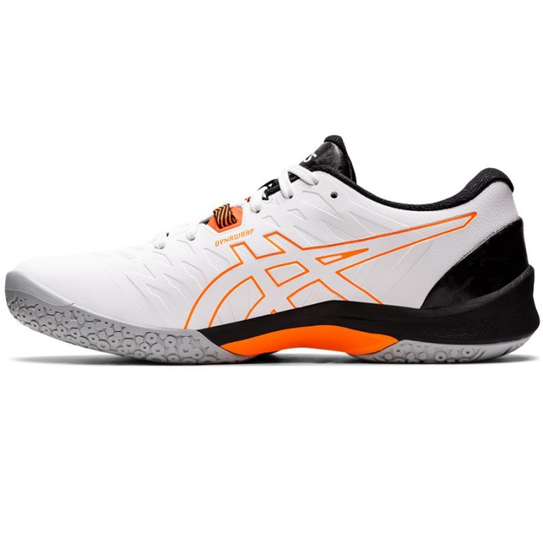 Buty do piłki ręcznej Asics Blast Ff 2 M 1071A044 103 białe pomarańczowe białe 1