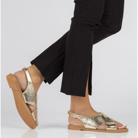 Sandały Filippo DS2104/22 Go złote złoty 1