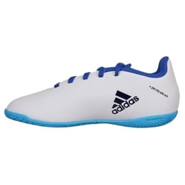 Buty piłkarskie adidas X Speedflow.4 In Jr GW7527 białe białe 1