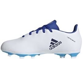 Buty piłkarskie adidas X Speedflow.4 FxG Jr GW7519 wielokolorowe białe 1