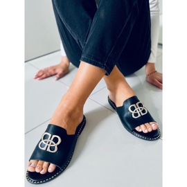Klapki damskie Inday Black czarne 2