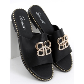 Klapki damskie Inday Black czarne 1