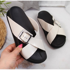 Klapki meliski Zaxy W JJ285057 kremowe ecru 1