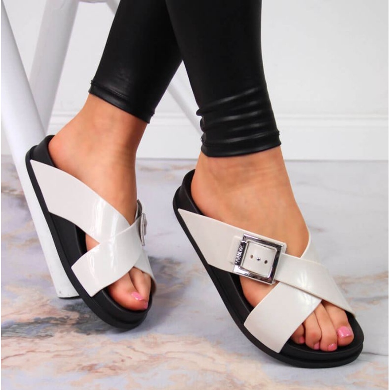 Klapki meliski Zaxy W JJ285057 kremowe ecru 2