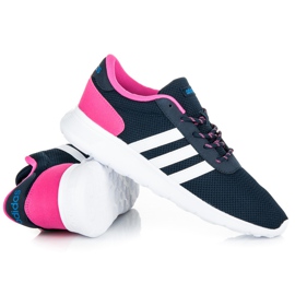 Adidas lite racer w białe różowe granatowe 4