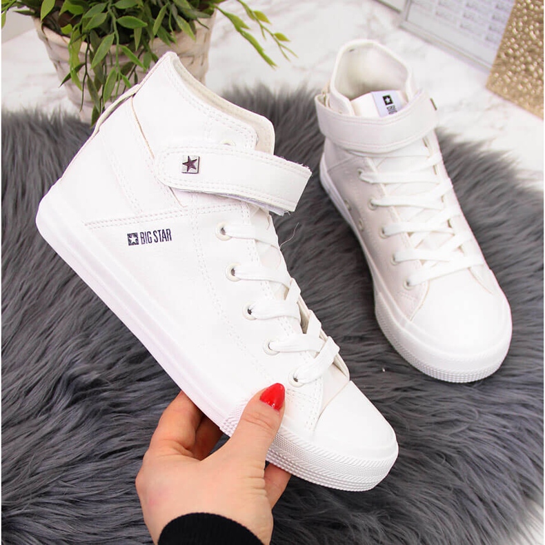 Białe trampki na rzep Big Star V274541SS20 1