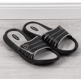 Klapki męskie gumowe czarne Atletico 2