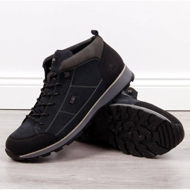 Trapery męskie ocieplane granatowe Rieker F5740-00 1