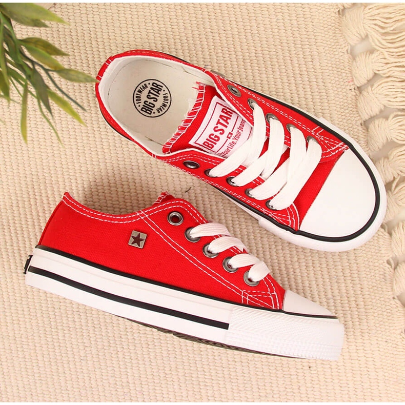 Trampki dziecięce czerwone Big Star FF374201 2