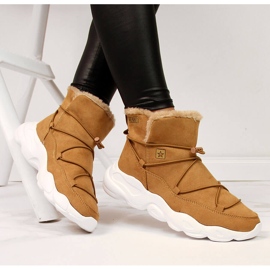 Śniegowce damskie camel Big Star II274266 brązowe 1