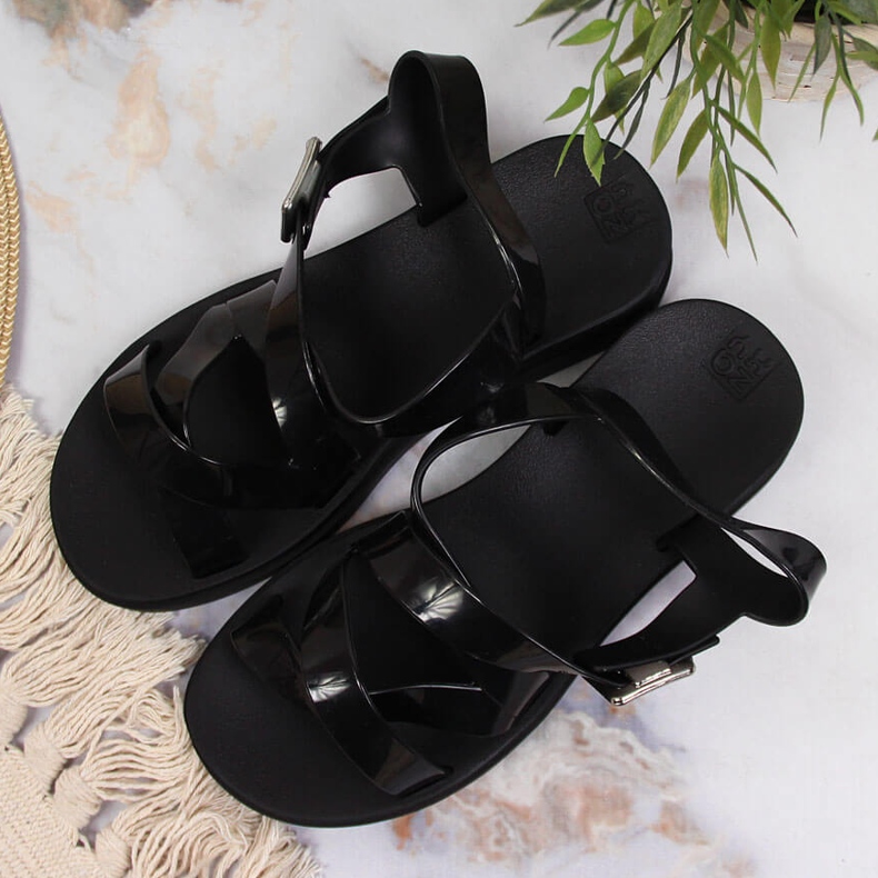 Sandały damskie pachnące czarne Zaxy JJ285093 2