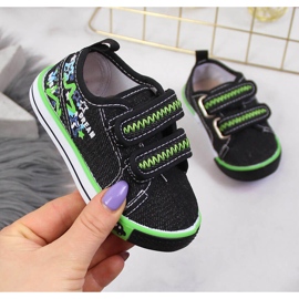 Tenisówki chłopięce na rzepy czarne Atletico 1