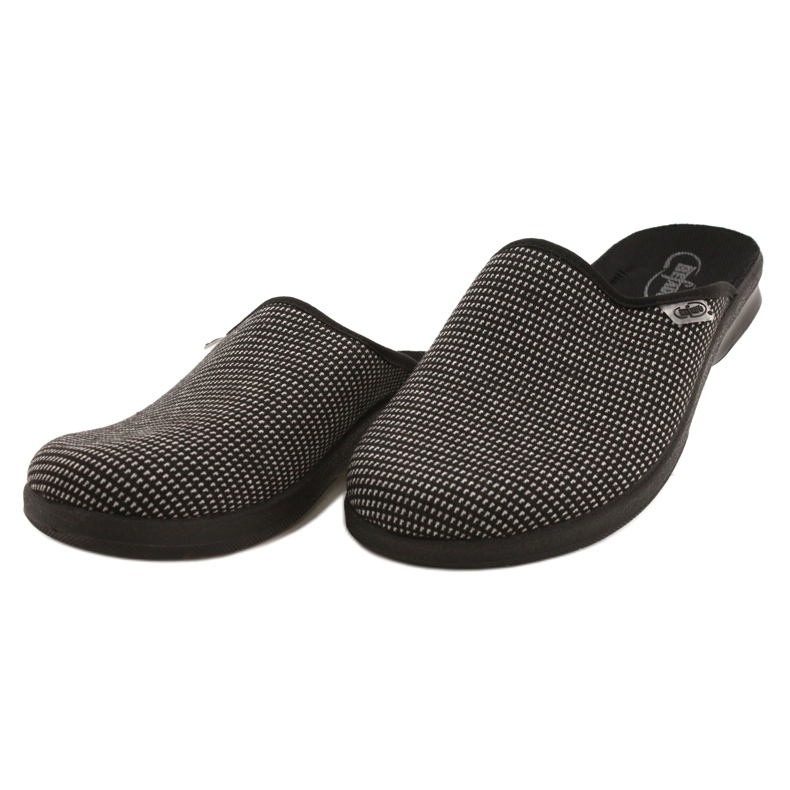 Befado obuwie męskie pu 548M025 czarne szare 2