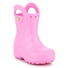 Kalosze Crocs Handle It Rain Boot Kids 12803-612 różowe 1