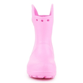 Kalosze Crocs Handle It Rain Boot Kids 12803-612 różowe 2