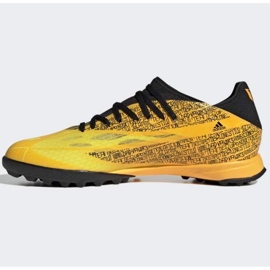 Buty piłkarskie adidas X Speedflow Messi.3 Tf M GW7423 żółte żółcie 1