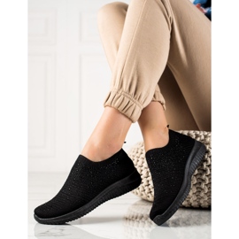 W. Potocki Sneakersy Z Kryształkami Potocki czarne 1