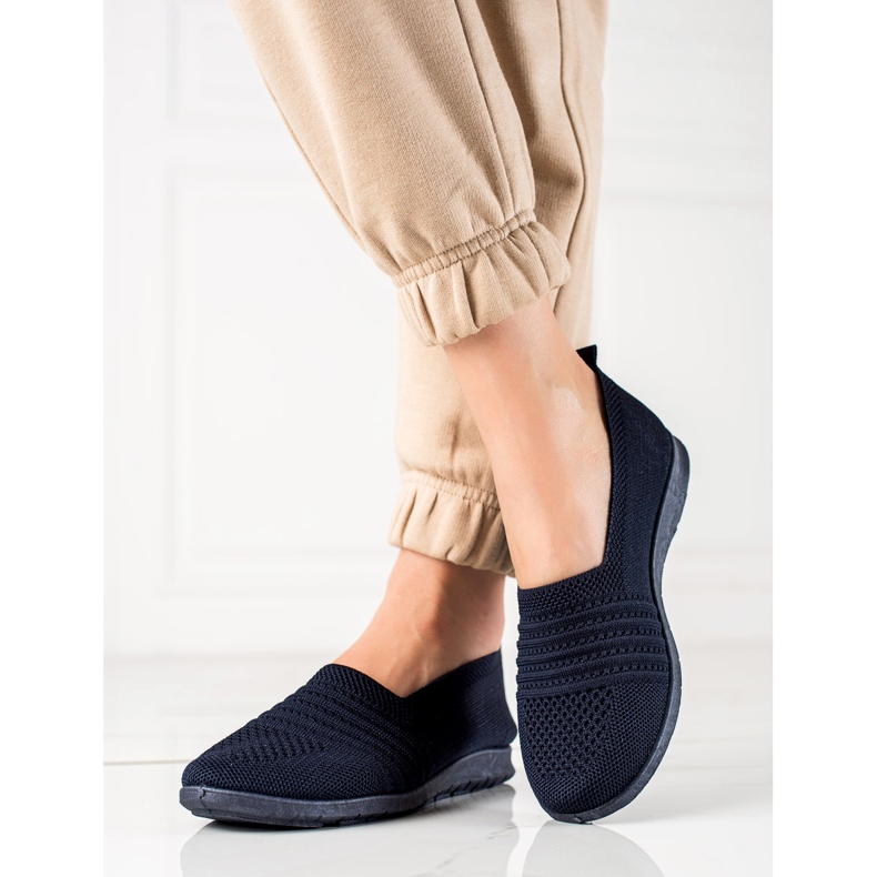 W. Potocki Klasyczne Slipony Potocki granatowe 1