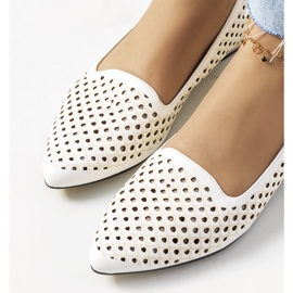 Kremowe baleriny ażurowe Jarrett ecru 1