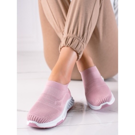 J. Star Modne Różowe Sneakersy 1