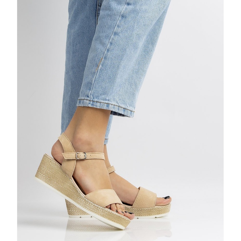 Sandały Filippo DS1330/20 Be Beige beżowy brązowe 2