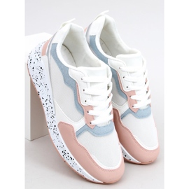 Sneakersy damskie Truth White białe niebieskie różowe srebrny 3