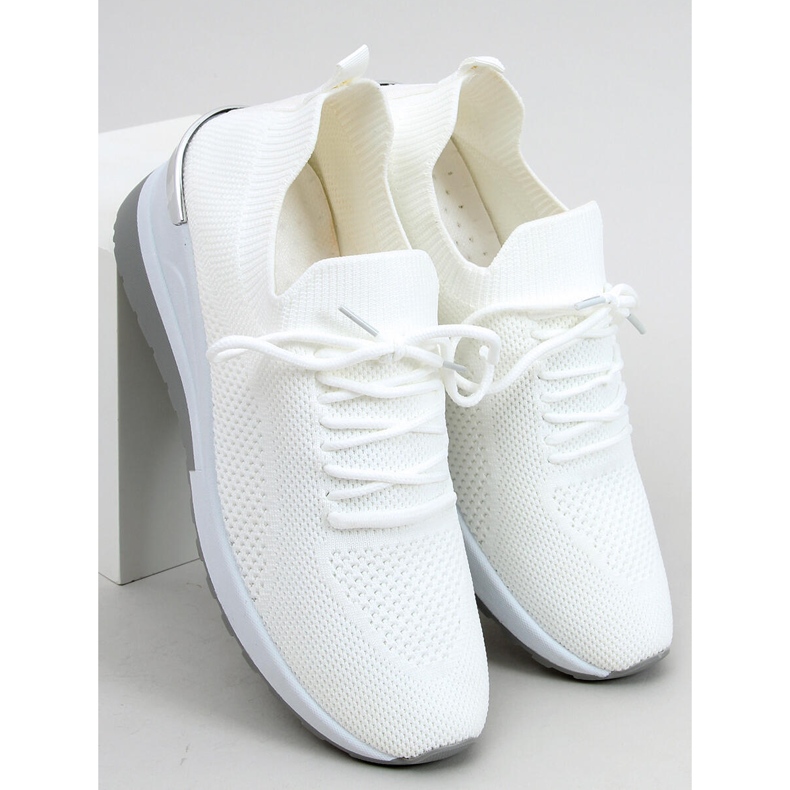 Buty sportowe skarpetkowe Faggio White białe 1