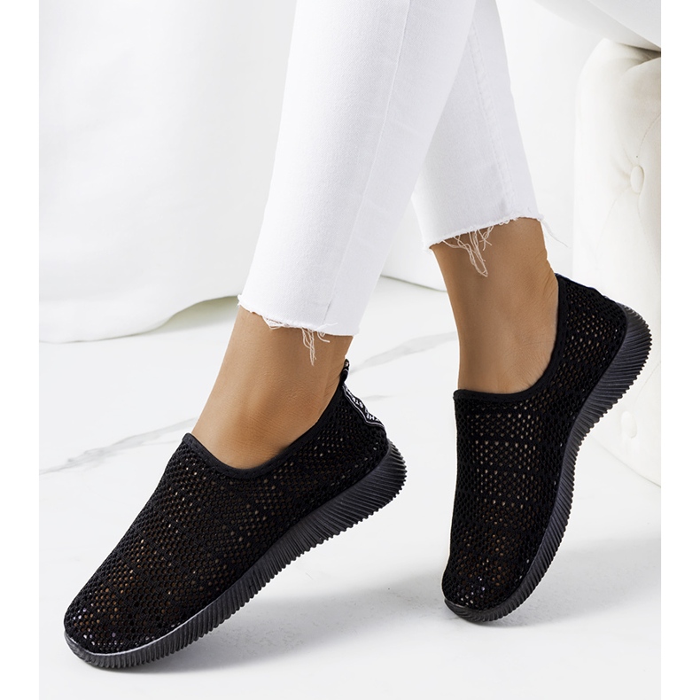 Czarne sneakersy damskie Ritva 1