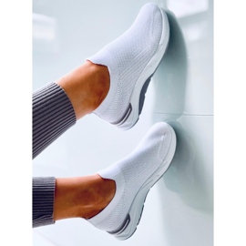 Buty sportowe skarpetkowe Bloom White białe 1