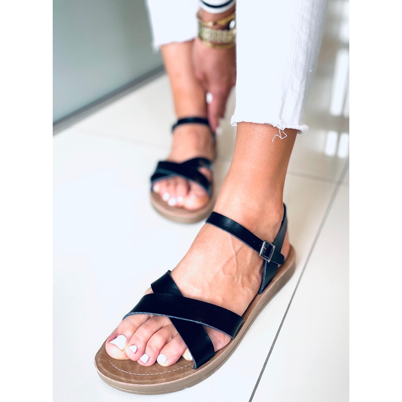 Sandałki damskie Nevada Black czarne 1