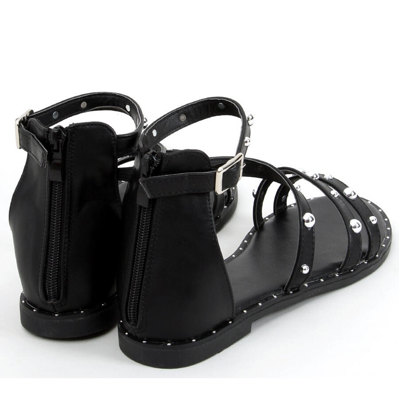 Sandałki rzymianki Kair Black czarne 1