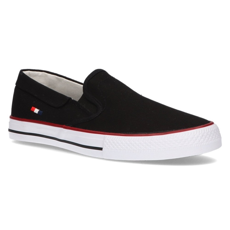 Tenisówki slip-on Filippo Mtn210/21 BK czarne 1