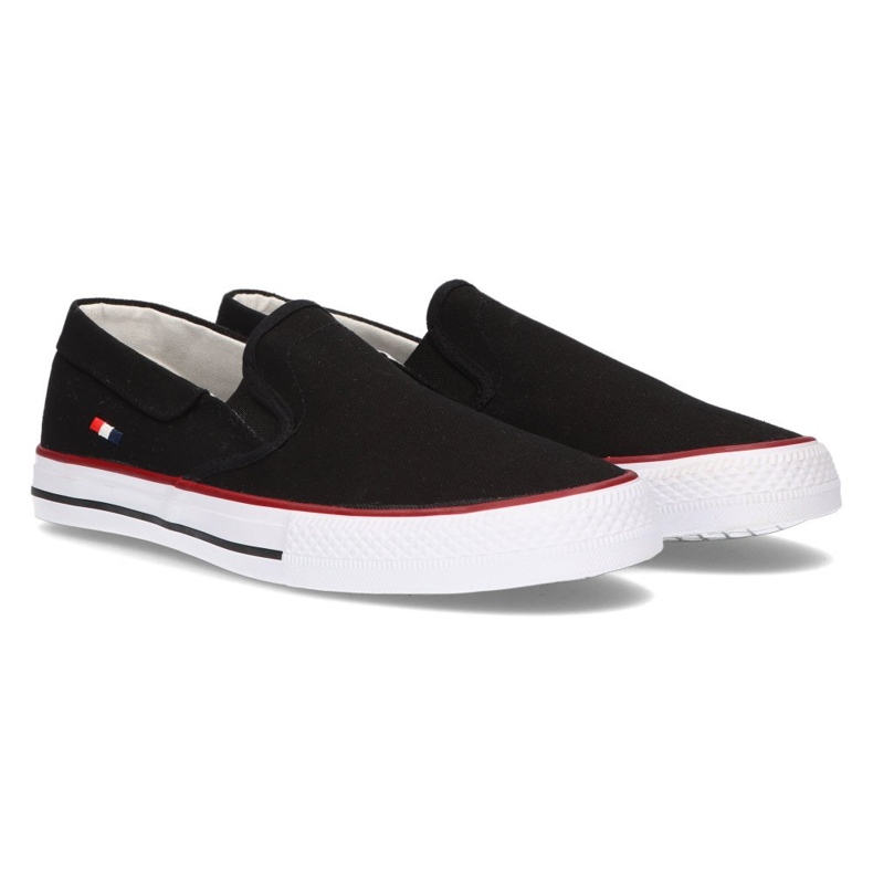 Tenisówki slip-on Filippo Mtn210/21 BK czarne 5