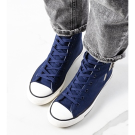 Granatowe trampki za kostkę Vicola 1