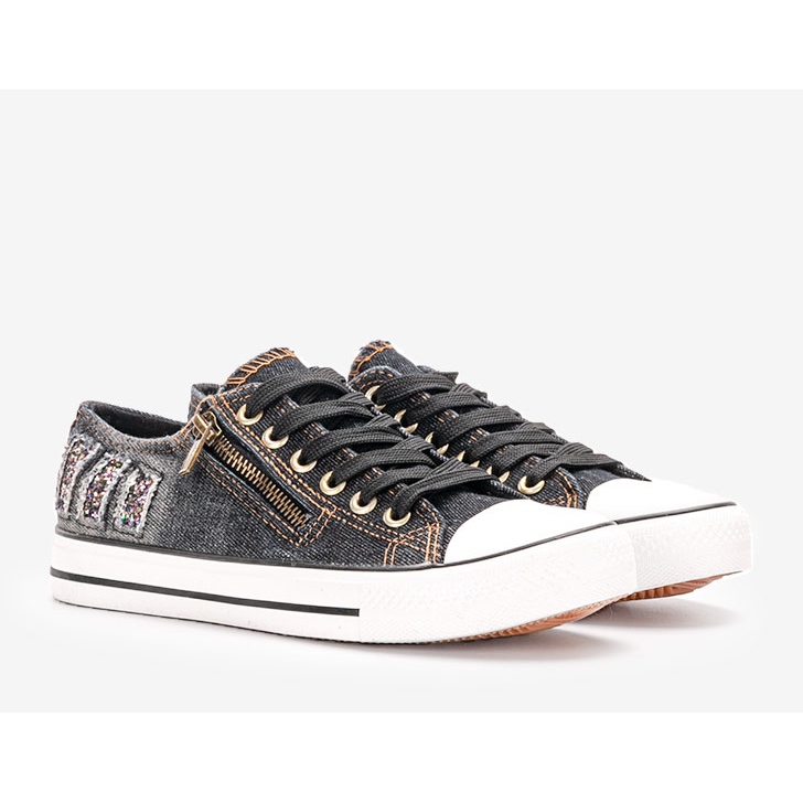 Czarne jeansowe trampki Nikula 1