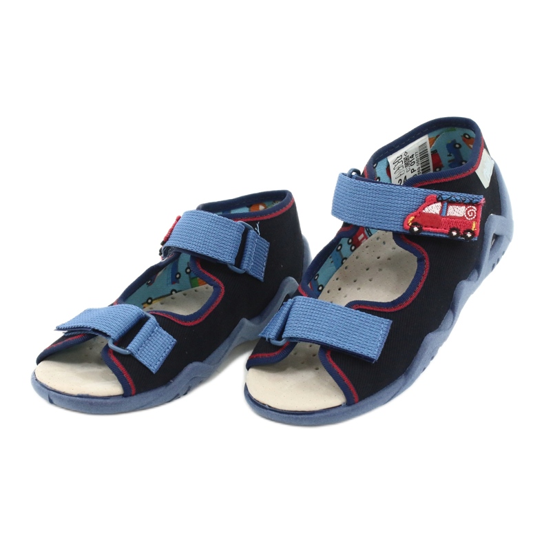 Befado żółte obuwie dziecięce 350P014 czerwone granatowe niebieskie 3