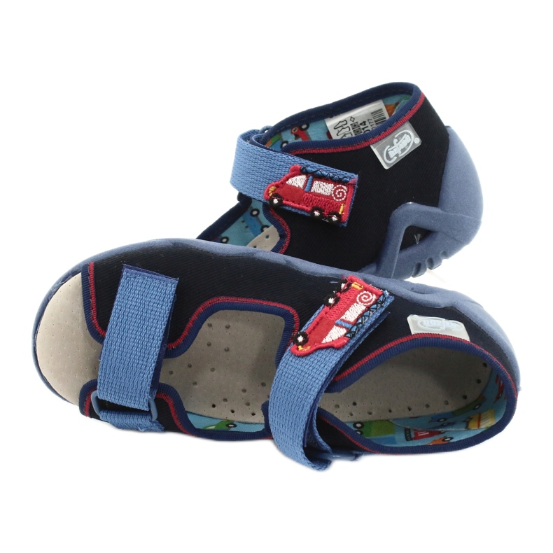 Befado żółte obuwie dziecięce 350P014 czerwone granatowe niebieskie 5