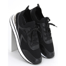 Sneakersy skarpetkowe Remy Black czarne 2