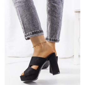 Czarne klapki na słupku Hornu 2