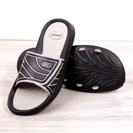 Klapki basenowe Atletico M ATC207A czarne szare 2