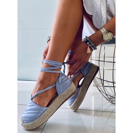 Espadryle wiązane na kostkę Freesia Purple fioletowe 1