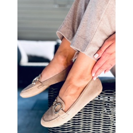 Mokasyny damskie Porter Khaki beżowy 1