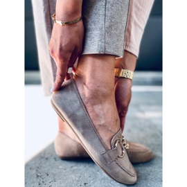 Mokasyny damskie Porter Khaki beżowy 2