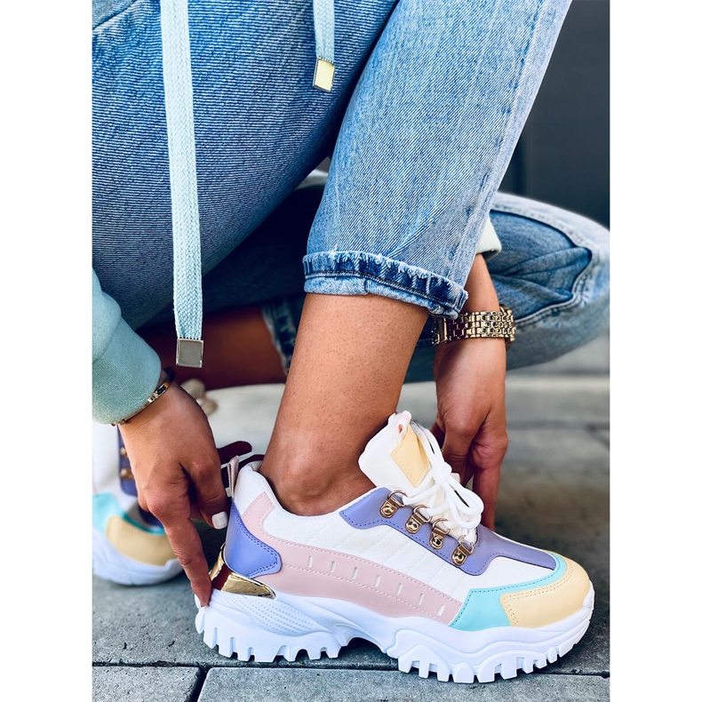 Sneakersy damskie Dinky Color wielokolorowe 2