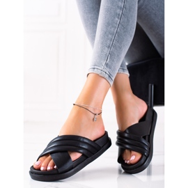 Cm Paris Casualowe Klapki czarne 1