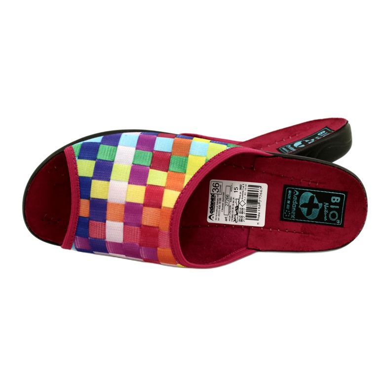 Kapcie Damskie Adanex 27266 SAK1 czerwone 5