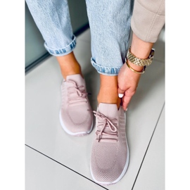 Sneakersy skarpetkowe Lars Pink różowe 1